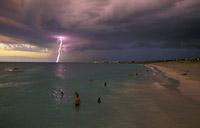 Lightening at Coogee © Frances Andrijich