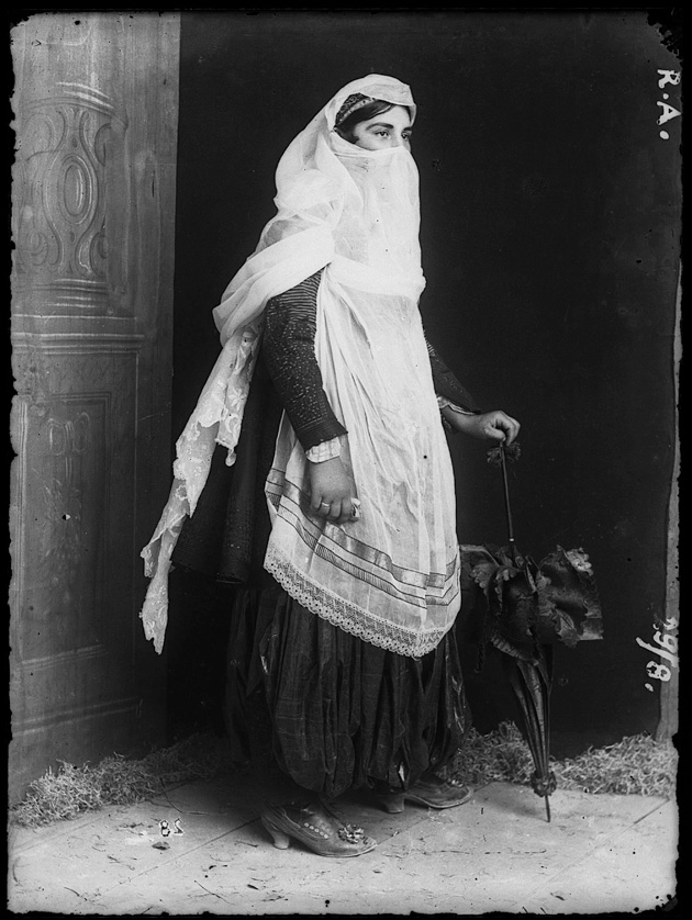 Catholic veiled woman, Shkodra - Kel Marubi  c. 1890-1910